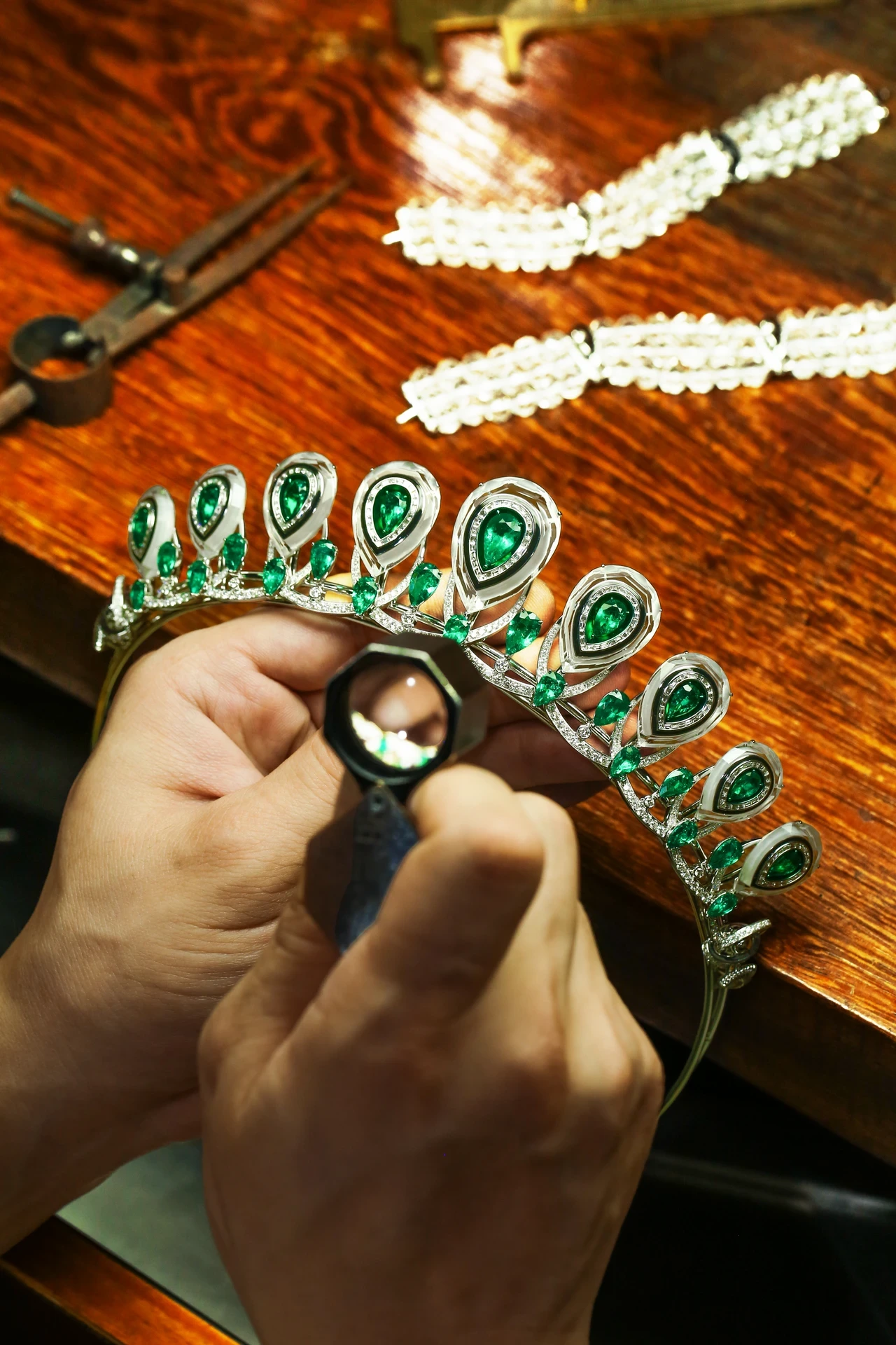 At the workbench