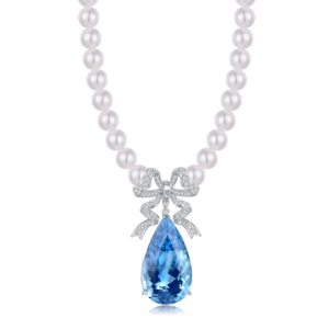 Aquamarine＆Pearl Necklace