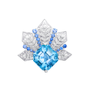 Broche Aigues-marines