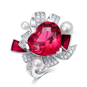 Pink Spinel Ring