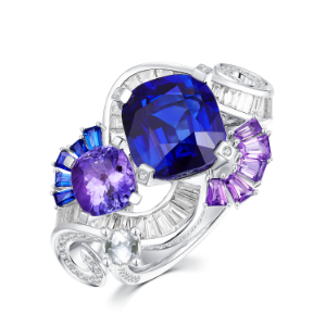Sapphire＆Tanzanite Ring
