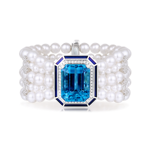 Aquamarine Pearl Bracelet