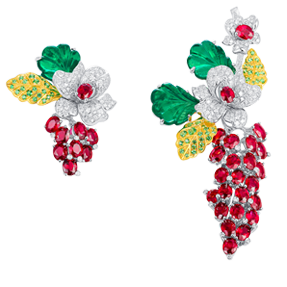 Boucles d’oreilles baies Rubis