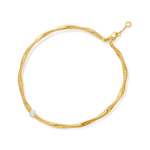 Torsade Tubogas Choker en Or Jaune