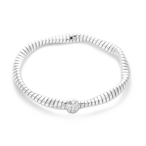 Torsade Tubogas Bracelet en Or Blanc