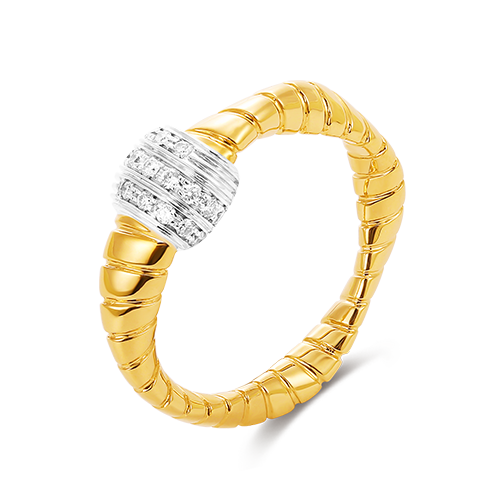 Torsade Tubogas Bague en Or Jaune