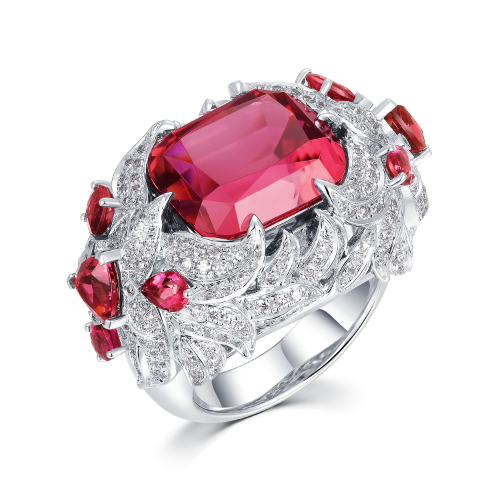 Bague Tourmaline Rose