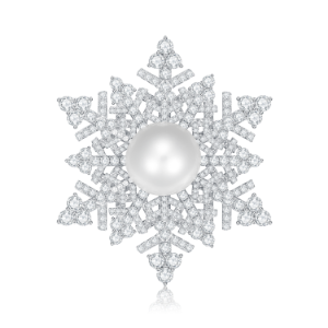 Broche Perles des Mers du Sud