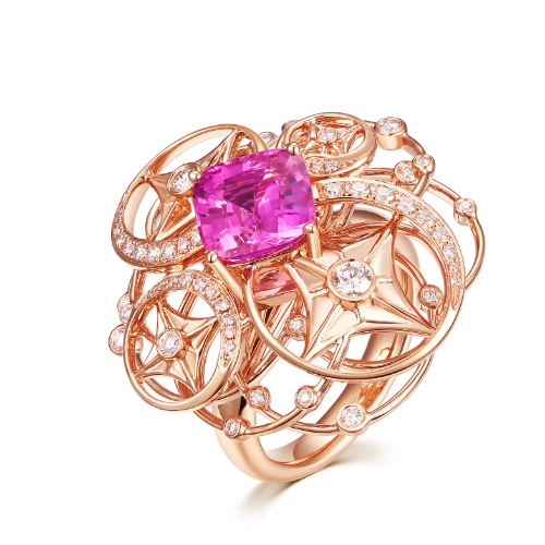 Bague en Saphir Rose