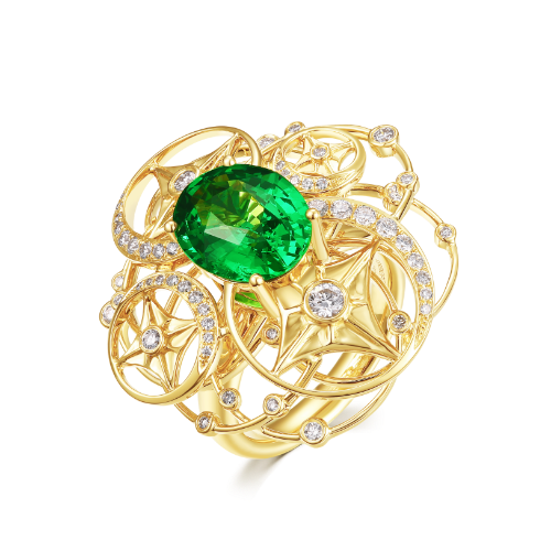 Bague en Tsavorite